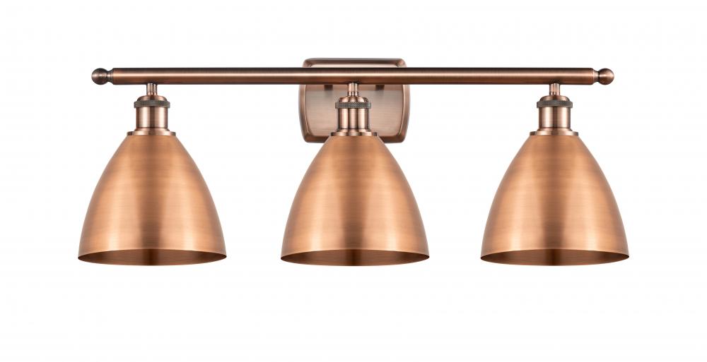 Bristol - 3 Light - 28 inch - Antique Copper - Bath Vanity Light