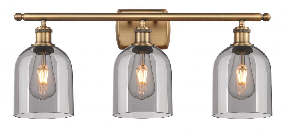 Bella - 3 Light - 26 inch - Brushed Brass - Bath Vanity Light