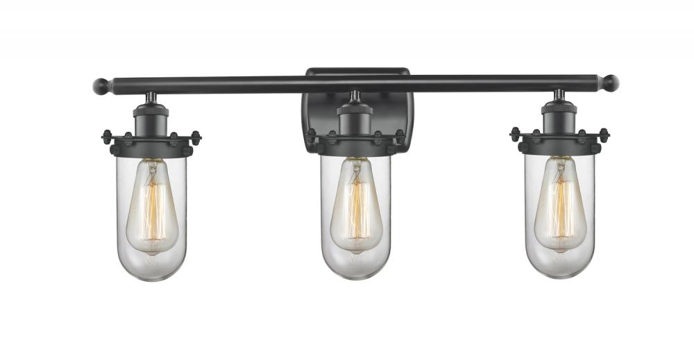 Kingsbury - 3 Light - 24 inch - Matte Black - Bath Vanity Light