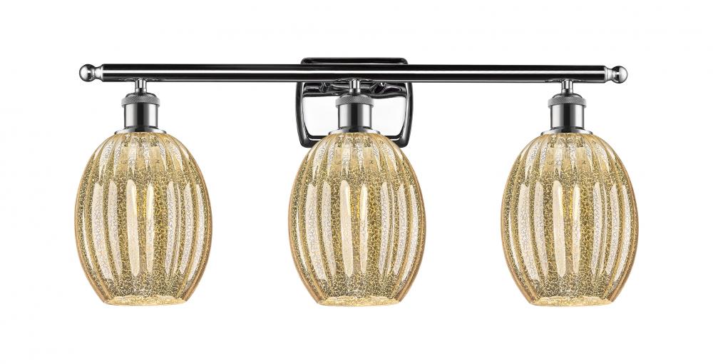 Preston Bulb - 3 Light - 26 inch - Polished Chrome - Bath Vanity Light