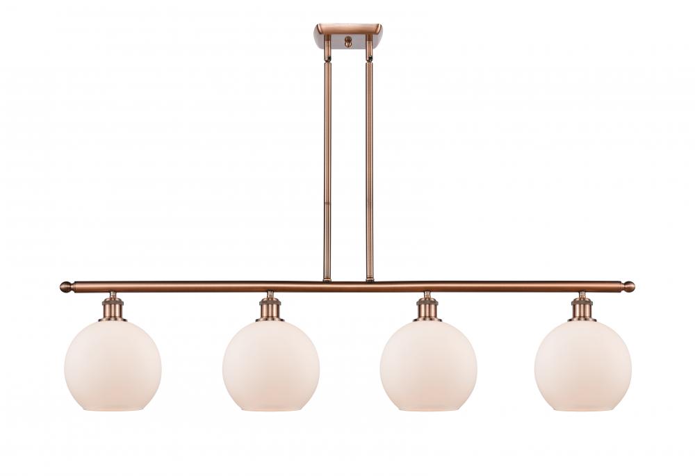 Athens - 4 Light - 48 inch - Antique Copper - Cord hung - Island Light