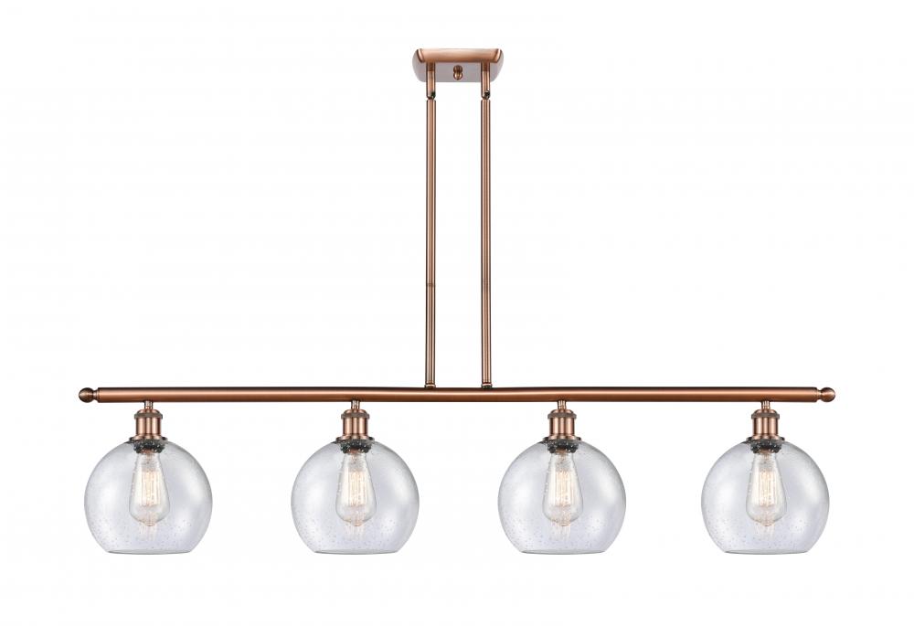 Athens - 4 Light - 48 inch - Antique Copper - Cord hung - Island Light