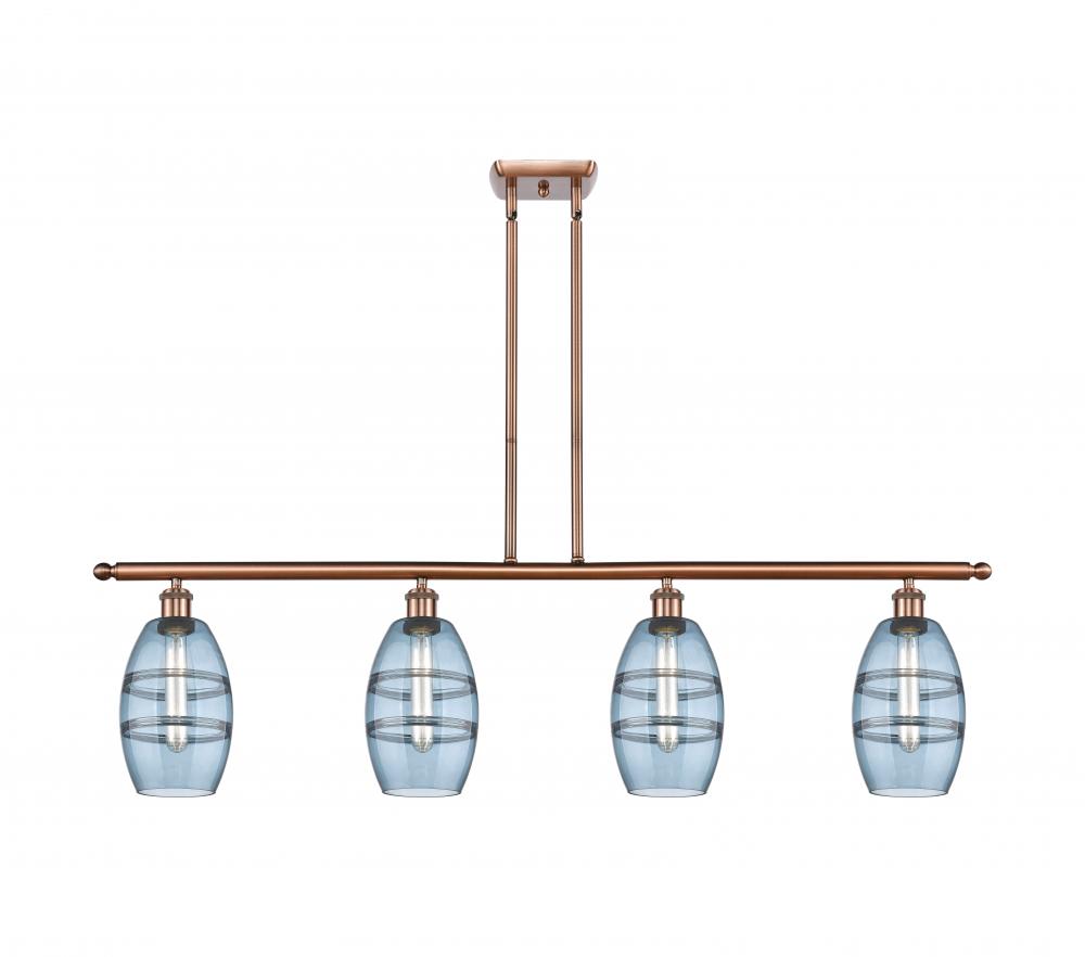 Vaz - 4 Light - 48 inch - Antique Copper - Cord hung - Island Light