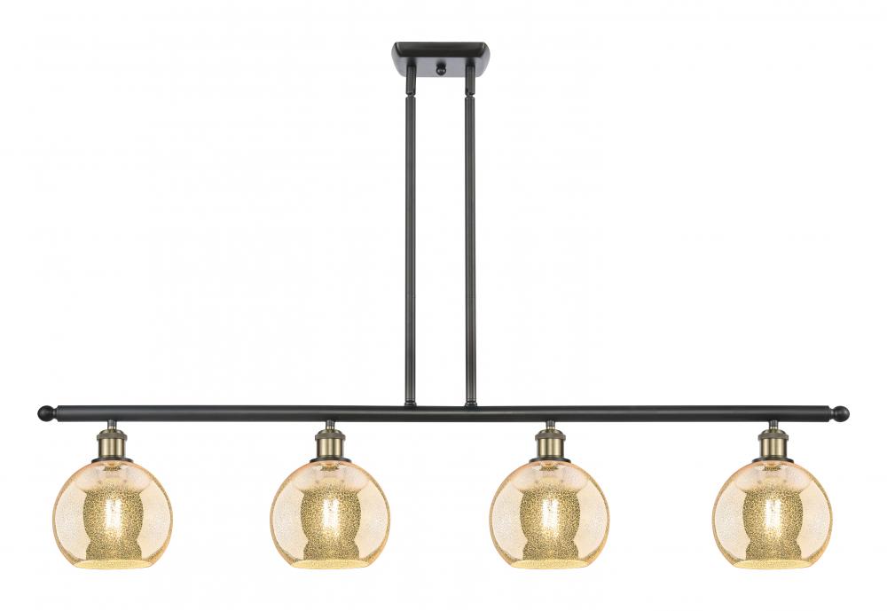 Athens - 4 Light - 48 inch - Black Antique Brass - Cord hung - Island Light