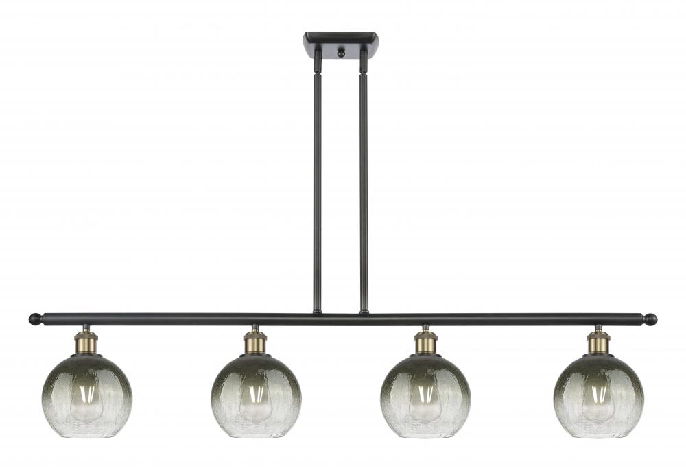 Brookhaven Globe - 4 Light - 48 inch - Black Antique Brass - Stem Hung - Island Light