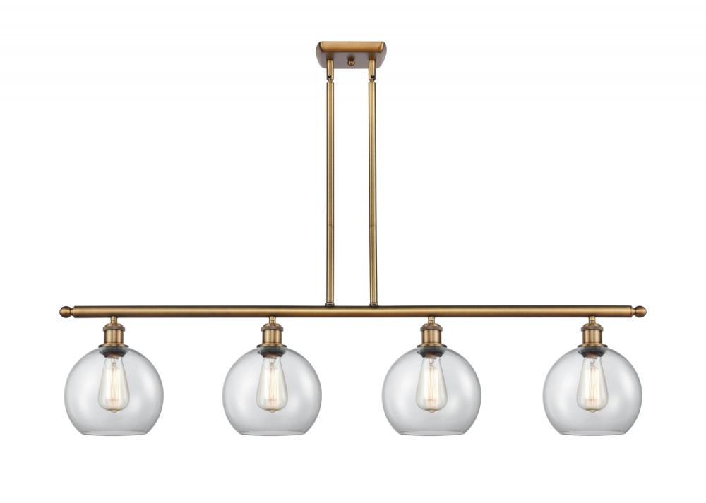 Athens - 4 Light - 48 inch - Brushed Brass - Cord hung - Island Light