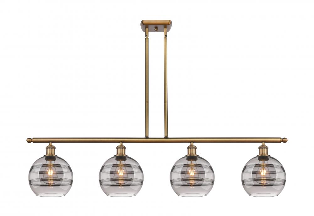 Rochester - 4 Light - 48 inch - Brushed Brass - Cord hung - Island Light