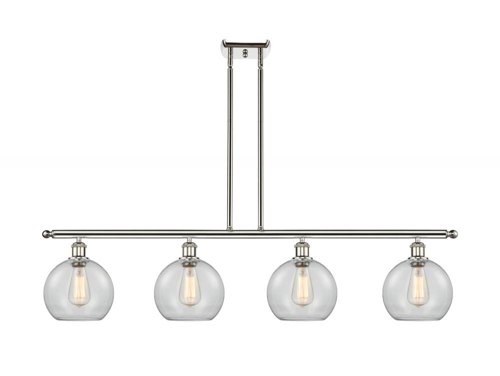 Athens - 4 Light - 48 inch - Polished Nickel - Cord hung - Island Light