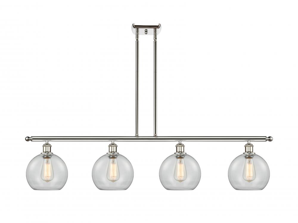 Athens - 4 Light - 48 inch - Polished Nickel - Cord hung - Island Light