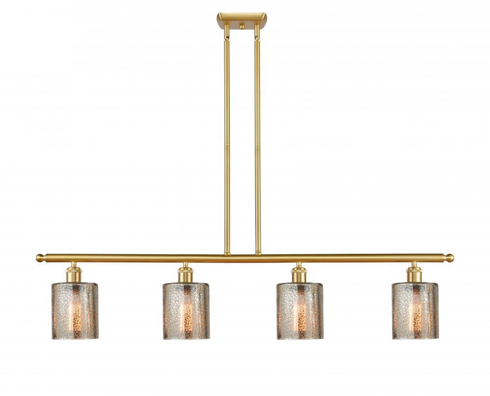 Cobbleskill - 4 Light - 48 inch - Satin Gold - Cord hung - Island Light