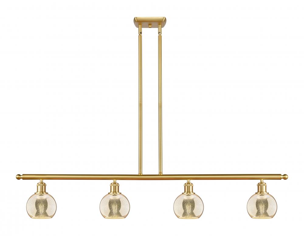 Athens - 4 Light - 48 inch - Satin Gold - Cord hung - Island Light