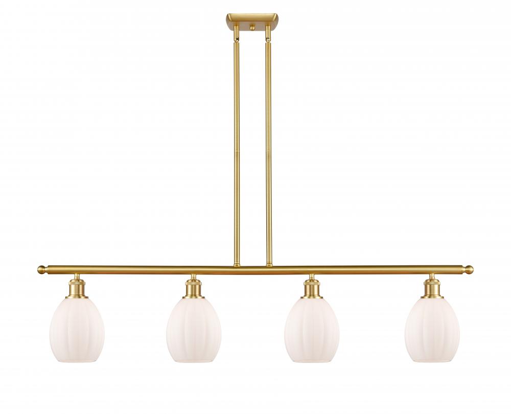 Eaton - 4 Light - 48 inch - Satin Gold - Cord hung - Island Light