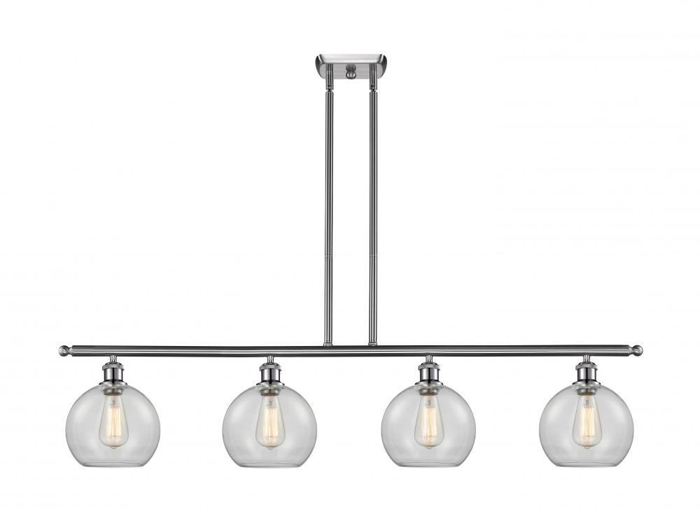Athens - 4 Light - 48 inch - Brushed Satin Nickel - Cord hung - Island Light