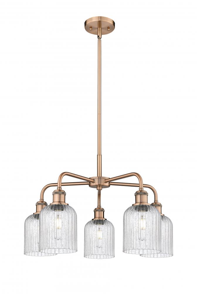 Bridal Veil - 5 Light - 23 inch - Antique Copper - Chandelier