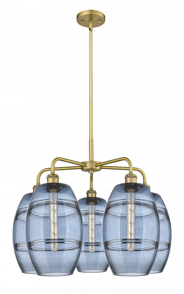 Vaz - 5 Light - 26 inch - Brushed Brass - Chandelier