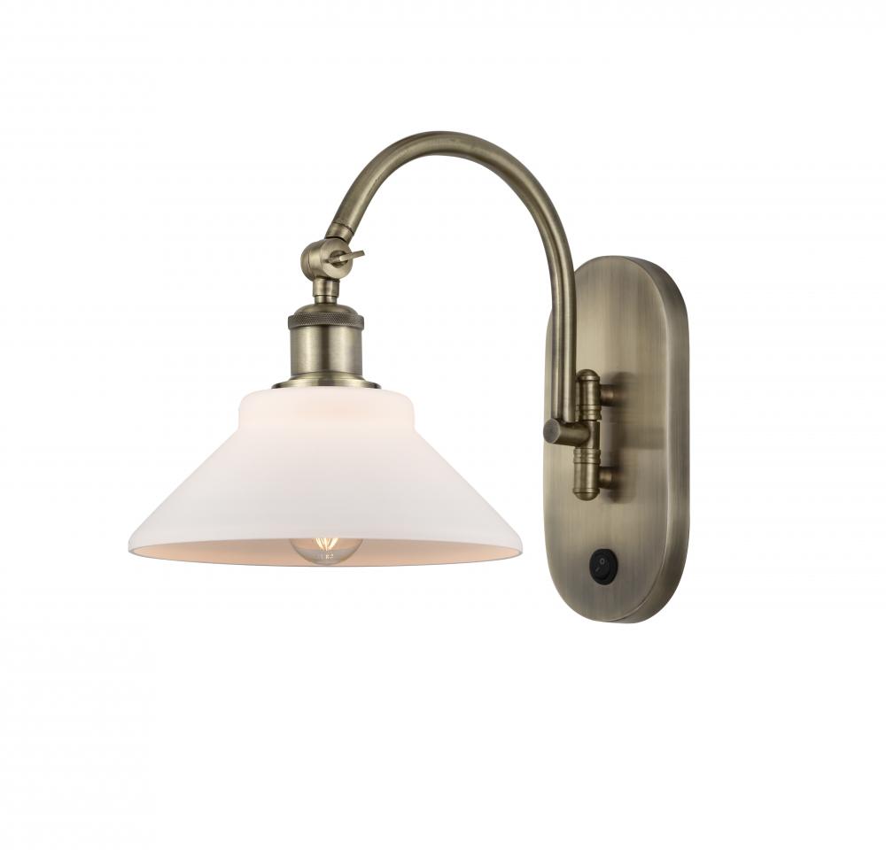 Orwell - 1 Light - 8 inch - Antique Brass - Adjustable Swing Arm