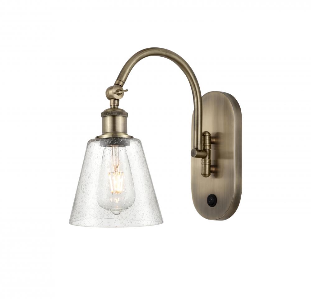 Caton - 1 Light - 5 inch - Antique Brass - Adjustable Swing Arm
