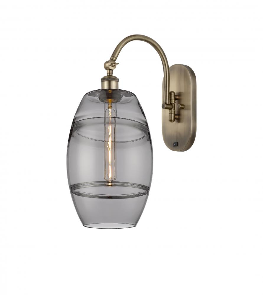 Vaz - 1 Light - 8 inch - Antique Brass - Adjustable Swing Arm