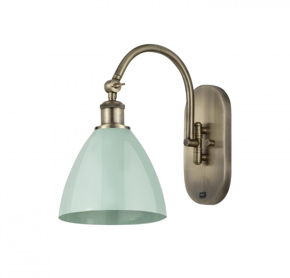 Plymouth - 1 Light - 8 inch - Antique Brass - Adjustable Swing Arm
