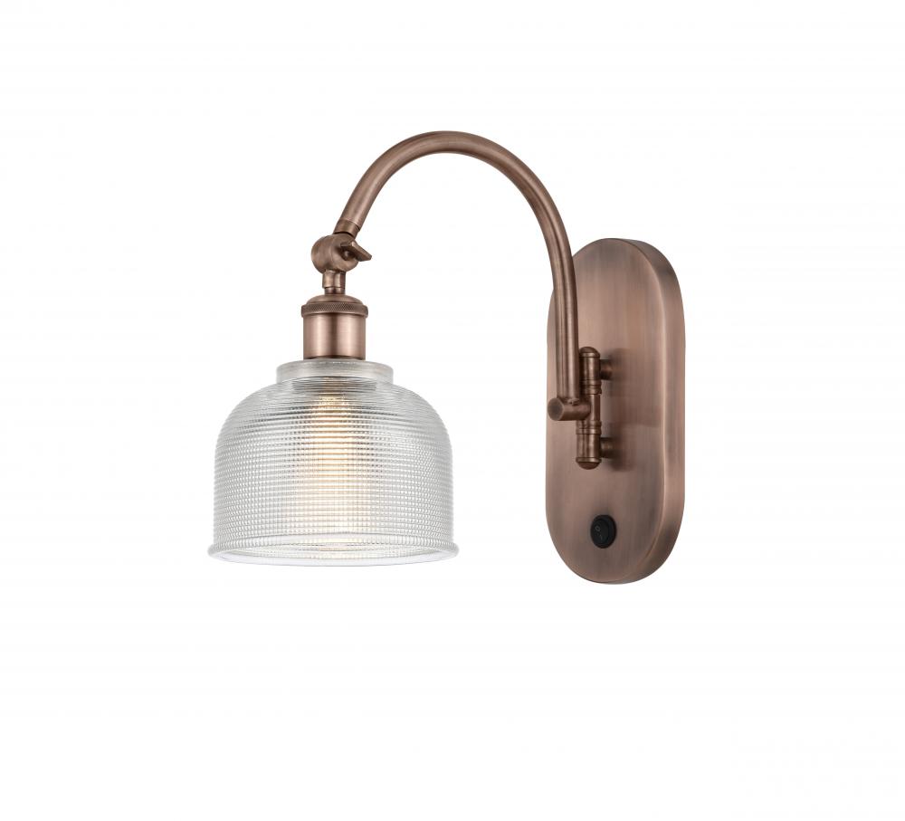 Dayton - 1 Light - 6 inch - Antique Copper - Adjustable Swing Arm