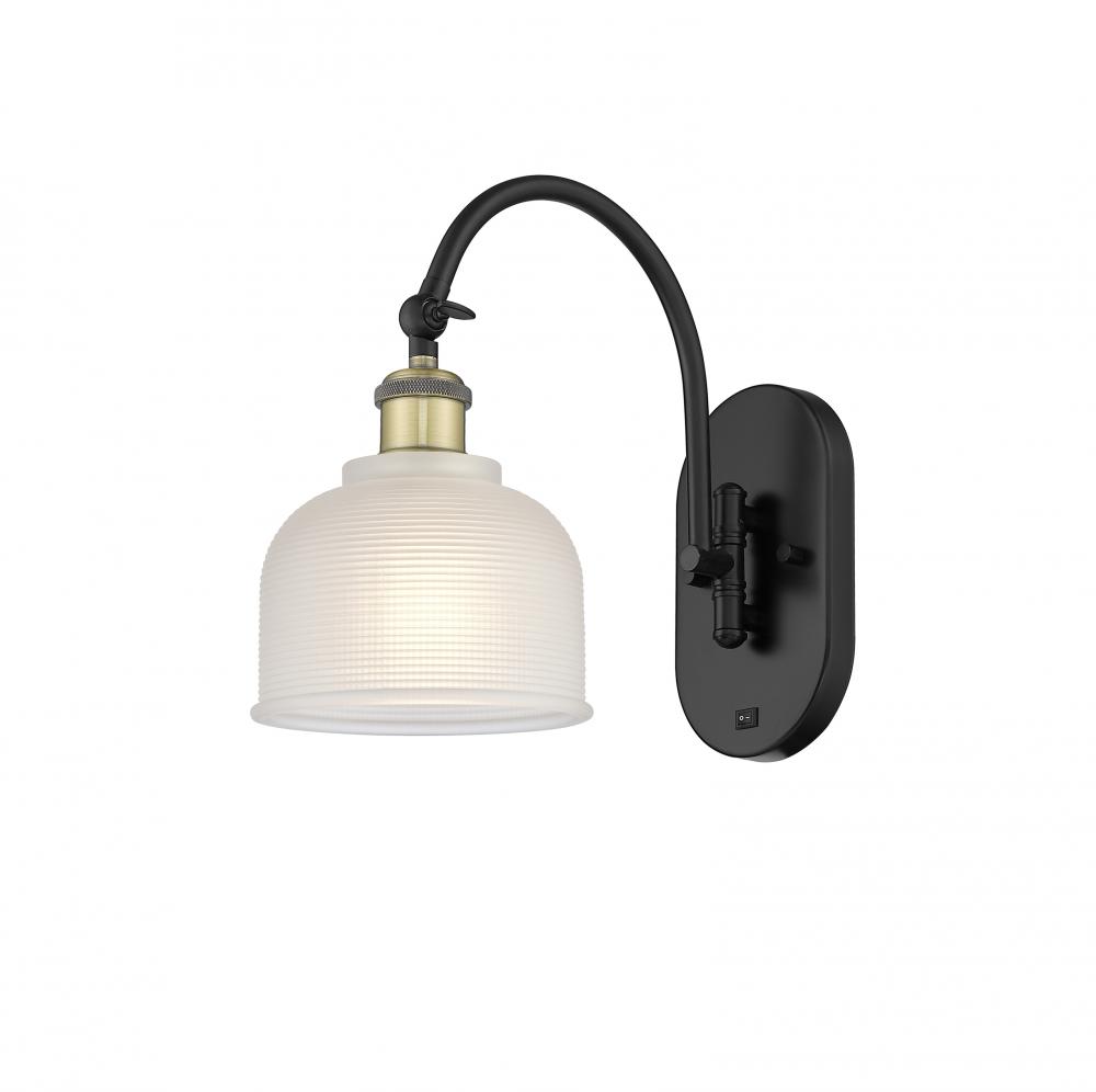 Dayton - 1 Light - 6 inch - Black Antique Brass - Adjustable Swing Arm