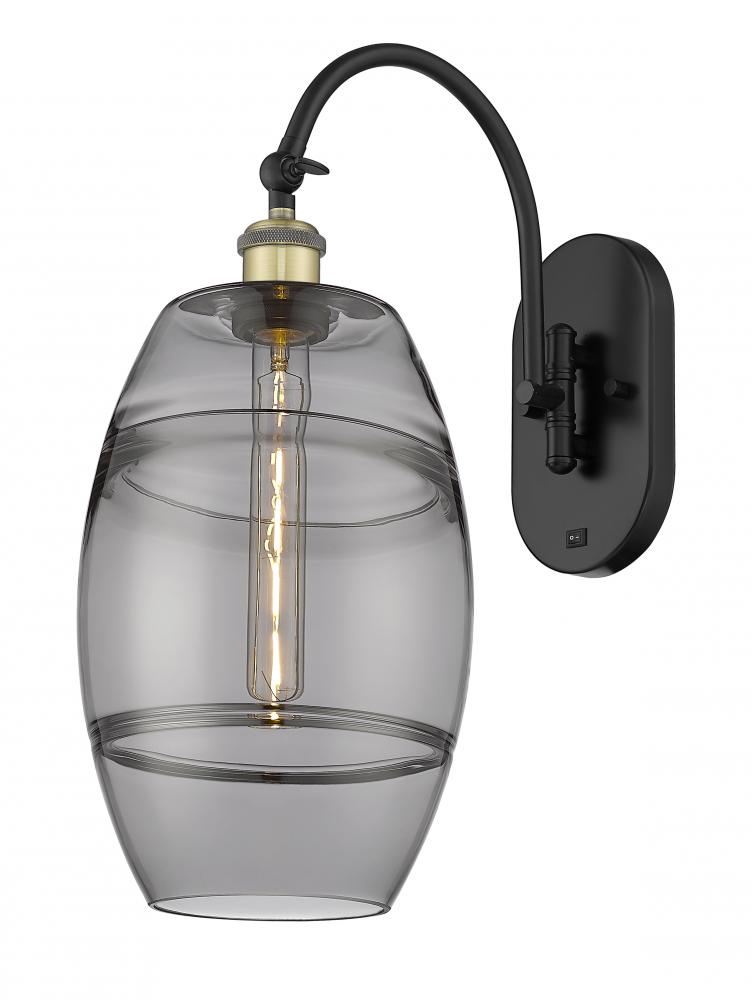 Vaz - 1 Light - 8 inch - Black Antique Brass - Adjustable Swing Arm