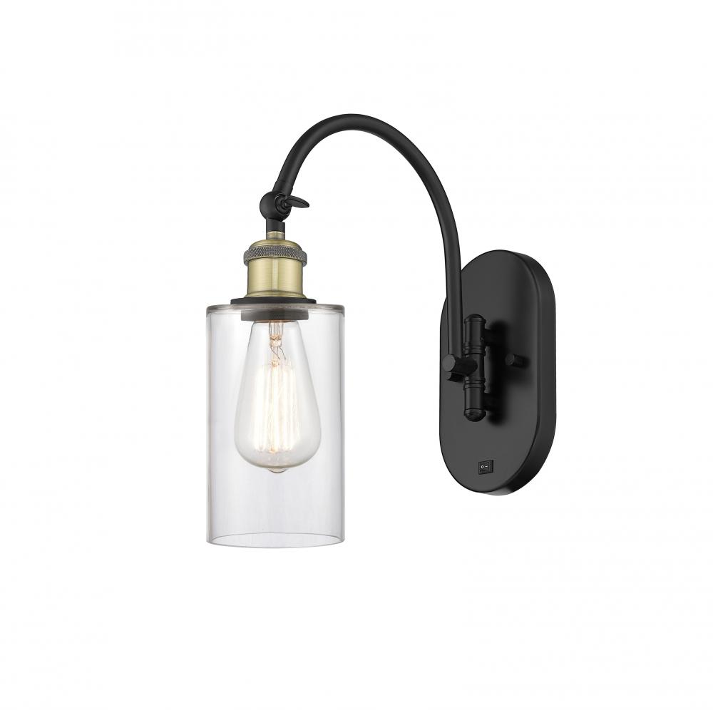 Clymer - 1 Light - 4 inch - Black Antique Brass - Adjustable Swing Arm