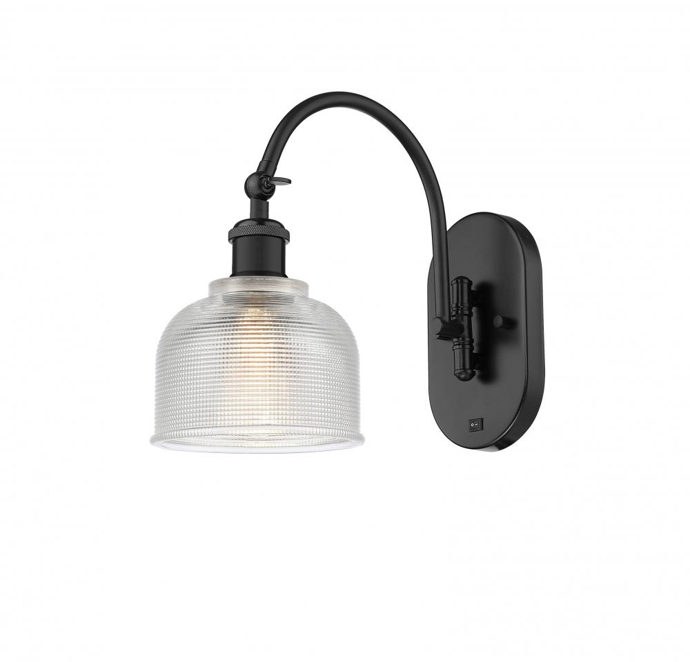 Dayton - 1 Light - 6 inch - Matte Black - Adjustable Swing Arm