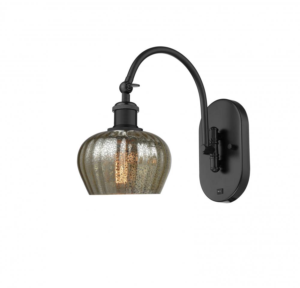Fenton - 1 Light - 7 inch - Matte Black - Adjustable Swing Arm