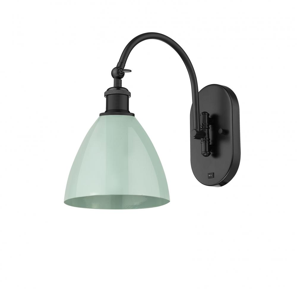 Plymouth - 1 Light - 8 inch - Matte Black - Adjustable Swing Arm