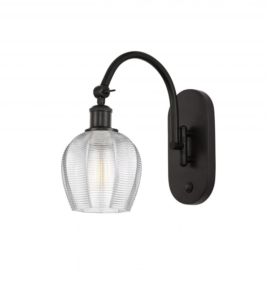 Norfolk - 1 Light - 6 inch - Oil Rubbed Bronze - Adjustable Swing Arm
