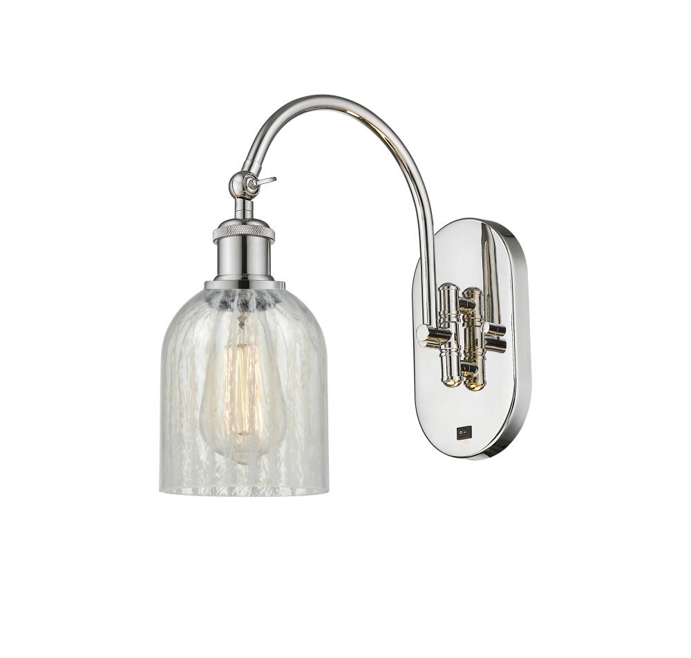 Caledonia - 1 Light - 5 inch - Polished Nickel - Adjustable Swing Arm