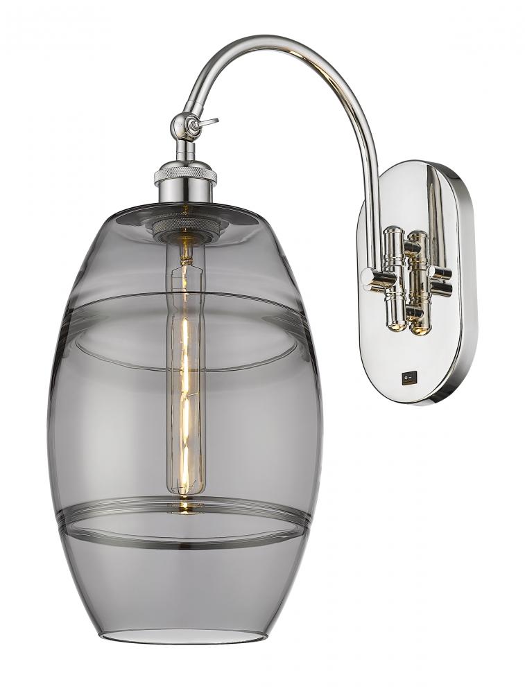 Vaz - 1 Light - 8 inch - Polished Nickel - Adjustable Swing Arm