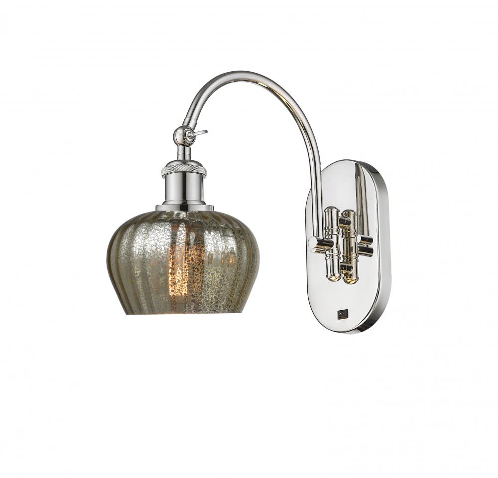 Fenton - 1 Light - 7 inch - Polished Nickel - Adjustable Swing Arm