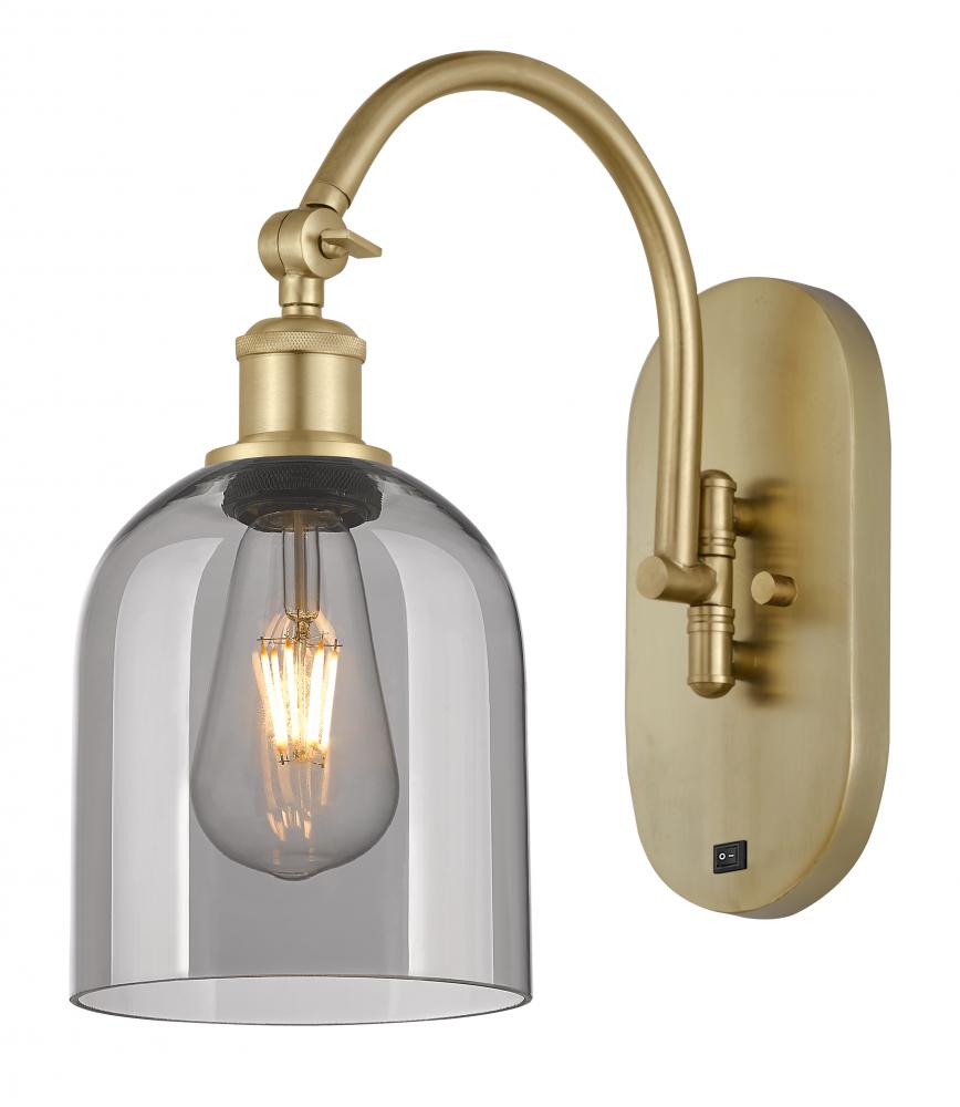 Bella - 1 Light - 6 inch - Satin Gold - Adjustable Swing Arm