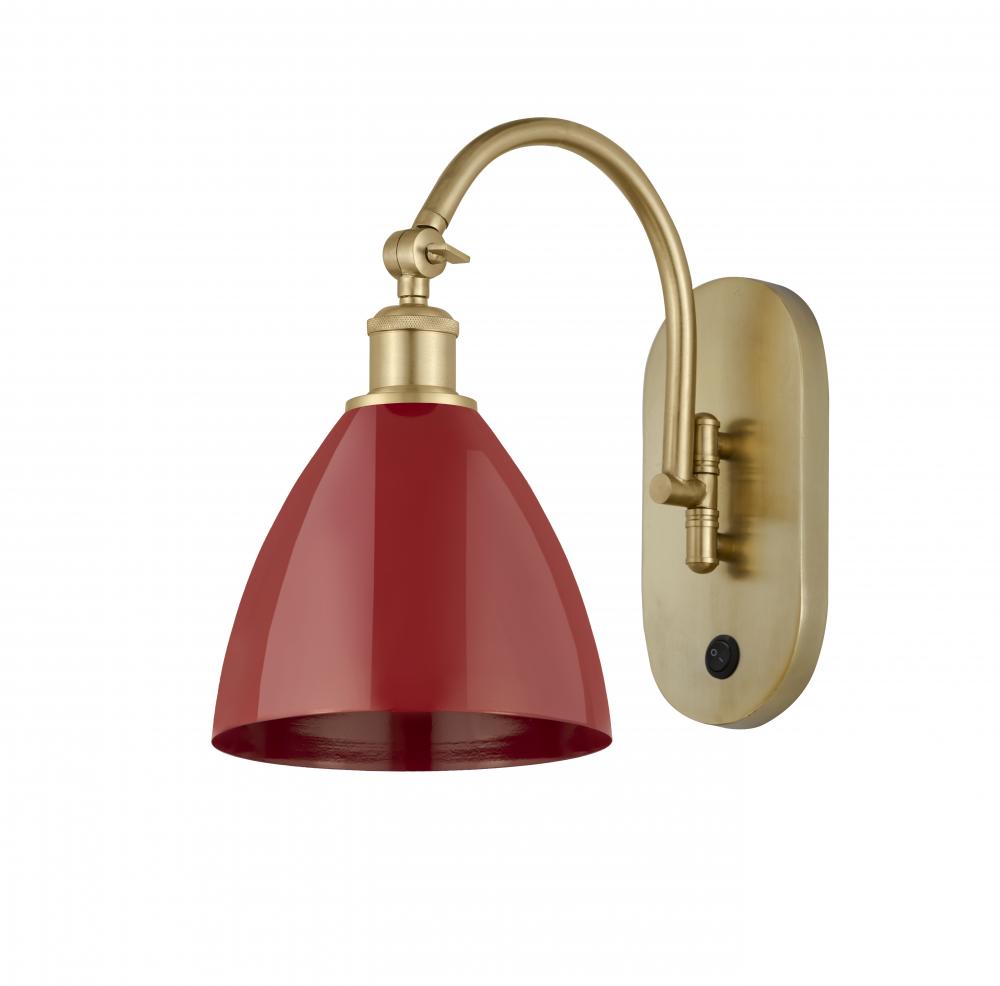 Plymouth - 1 Light - 8 inch - Satin Gold - Adjustable Swing Arm