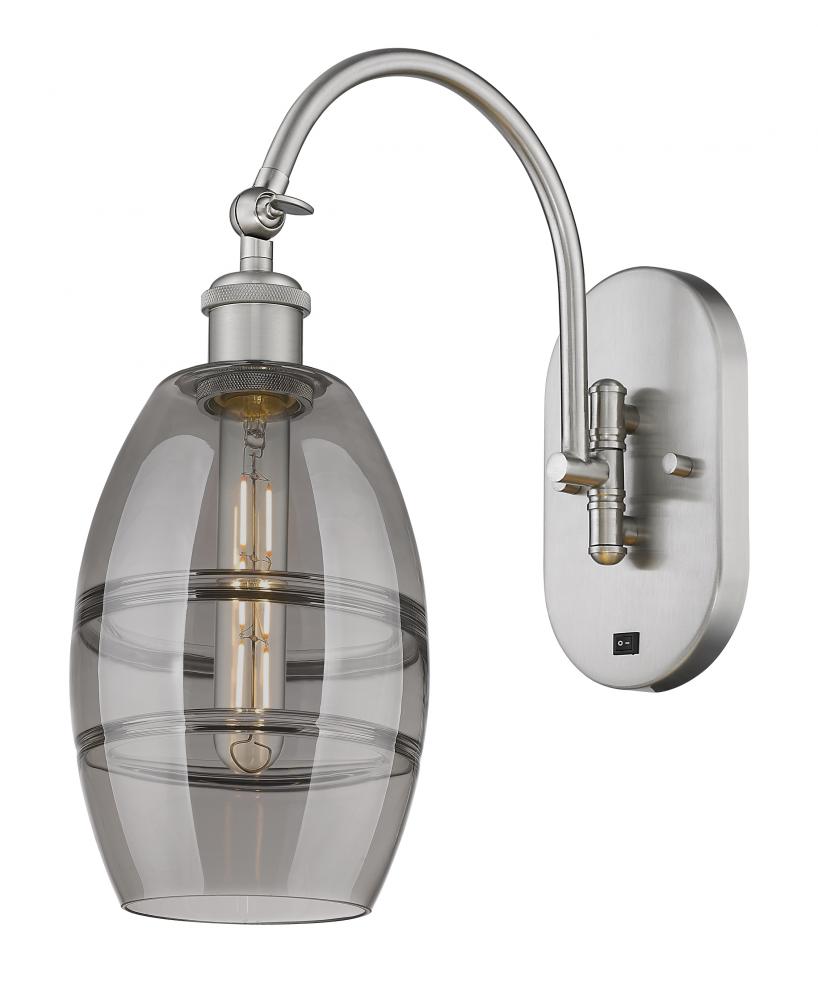 Vaz - 1 Light - 6 inch - Brushed Satin Nickel - Adjustable Swing Arm