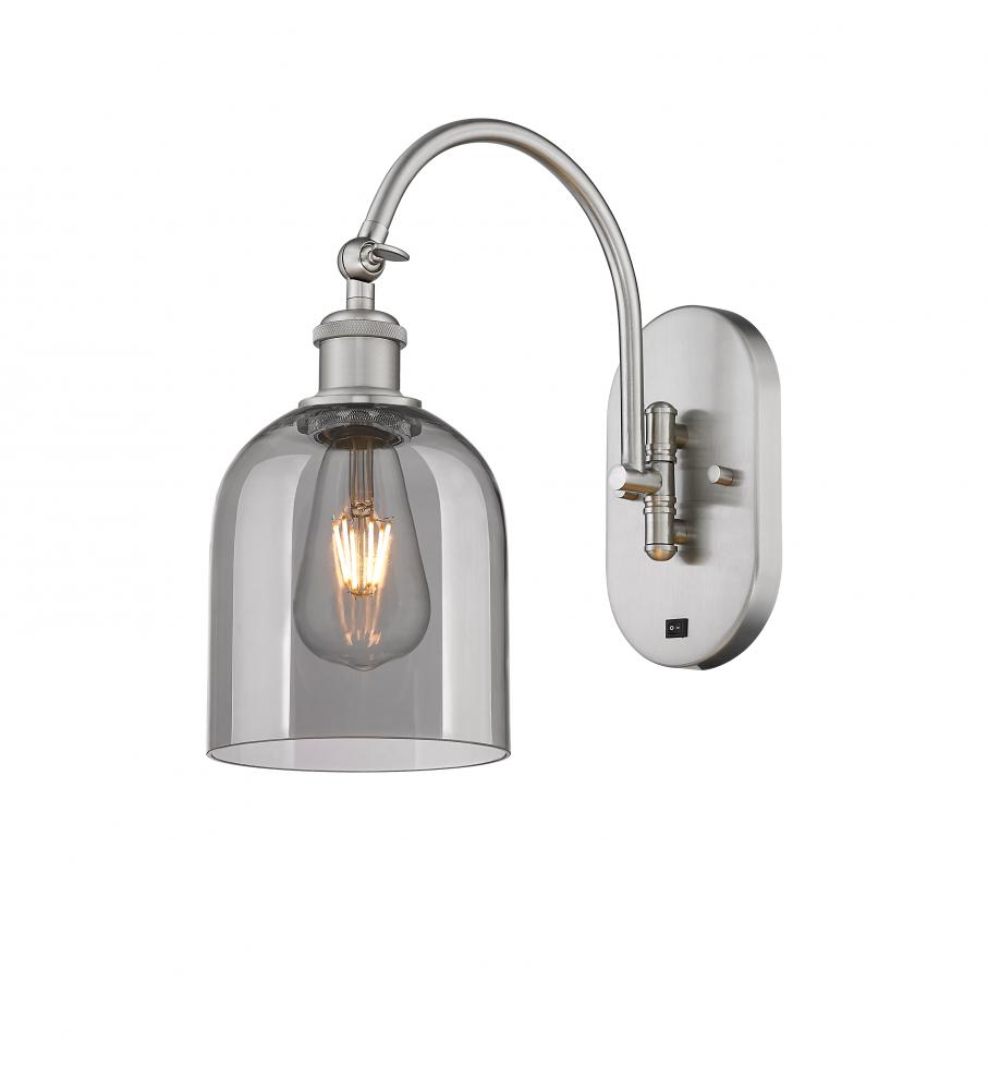 Bella - 1 Light - 6 inch - Brushed Satin Nickel - Adjustable Swing Arm