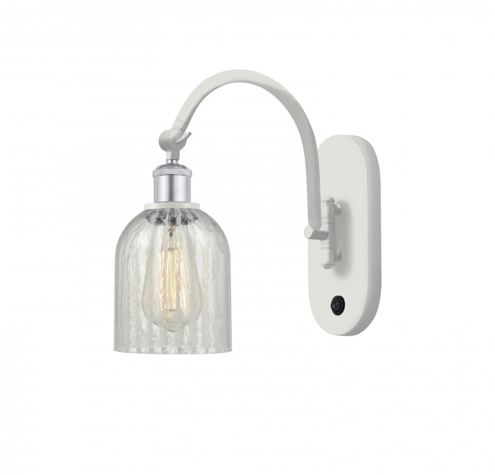 Caledonia - 1 Light - 5 inch - White Polished Chrome - Adjustable Swing Arm