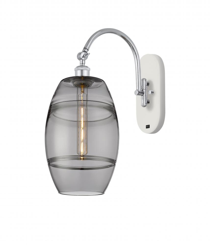 Vaz - 1 Light - 8 inch - White Polished Chrome - Adjustable Swing Arm
