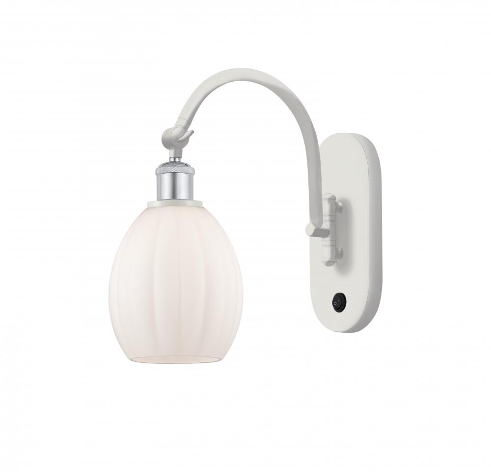 Eaton - 1 Light - 6 inch - White Polished Chrome - Adjustable Swing Arm