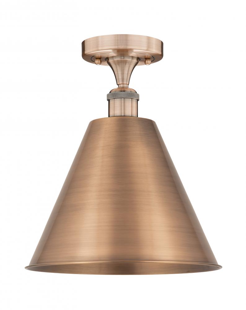 Berkshire - 1 Light - 12 inch - Antique Copper - Semi-Flush Mount