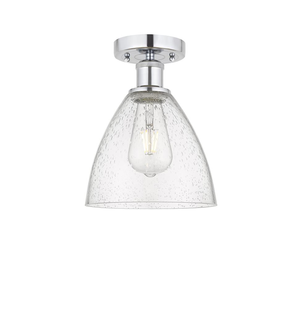 Bristol - 1 Light - 8 inch - Polished Chrome - Semi-Flush Mount