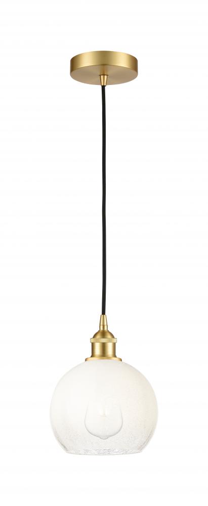 Brookhaven Globe - 1 Light - 8 inch - Satin Gold - Cord hung - Mini Pendant