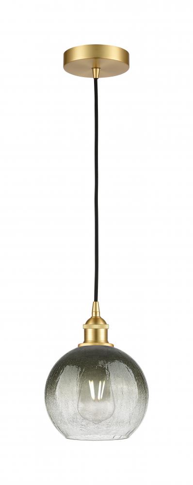 Brookhaven Globe - 1 Light - 8 inch - Satin Gold - Cord hung - Mini Pendant
