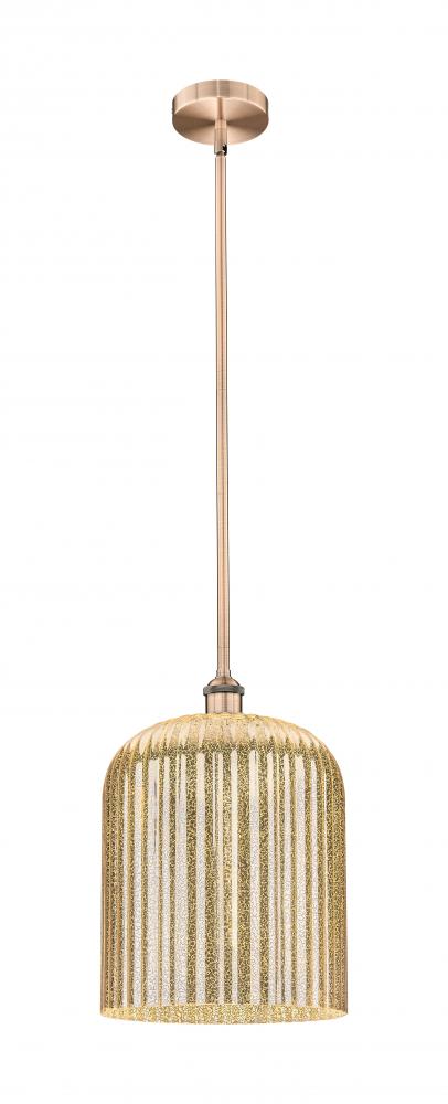 Bridal Veil - 1 Light - 5 inch - Antique Copper - Cord hung - Mini Pendant