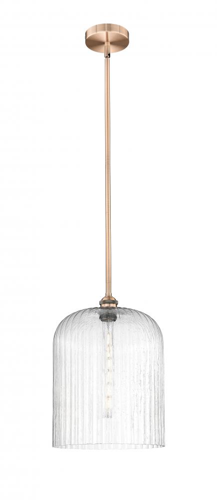 Bridal Veil - 1 Light - 5 inch - Antique Copper - Cord hung - Mini Pendant
