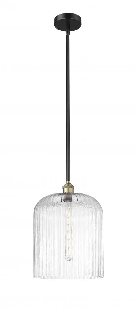 Bridal Veil - 1 Light - 5 inch - Black Antique Brass - Cord hung - Mini Pendant