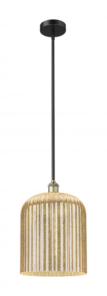Bridal Veil - 1 Light - 5 inch - Black Antique Brass - Cord hung - Mini Pendant