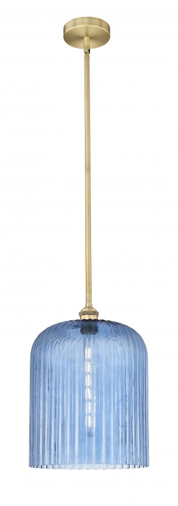 Bridal Veil - 1 Light - 5 inch - Brushed Brass - Cord hung - Mini Pendant